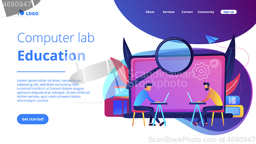 Image of Computer Lab education landing page.