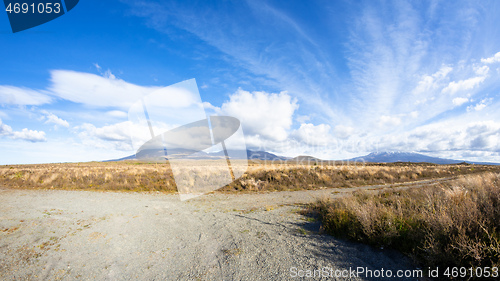 Image of Mount Ruapehu volcano in New Zealand