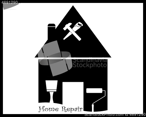 Image of house repairs with tools