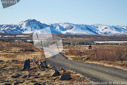 Image of Gravel road in Iceland