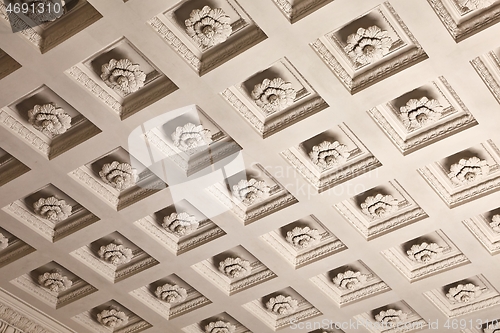 Image of Ceiling decoration pattern of an old building