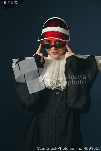 Image of Medieval young woman as a nun