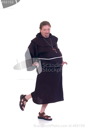 Image of Halloween, funny monk
