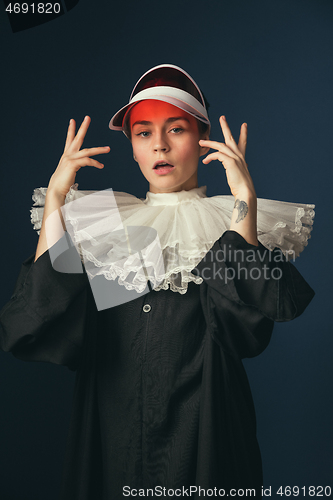 Image of Medieval young woman as a nun