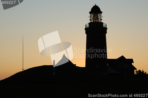 Image of Silhouette of  Bovbjerg fyr