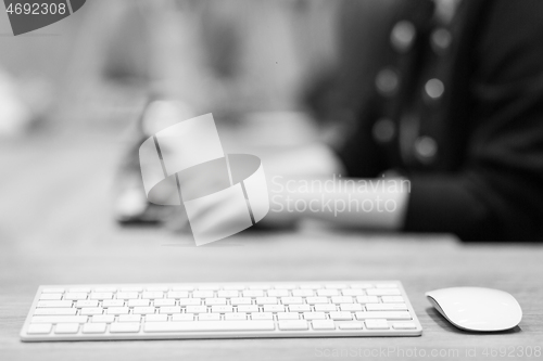 Image of computer mouse and keyboard