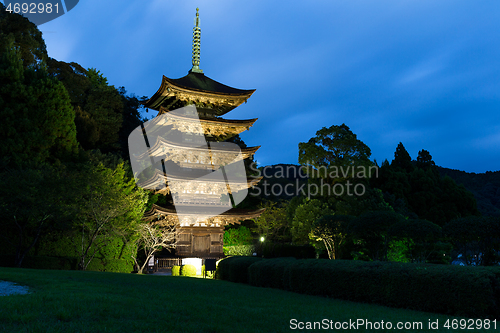 Image of Rurikoji Temple Pagoda in Japan