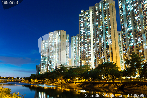 Image of Hong Kong apartment at night