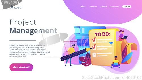 Image of Task management it concept vector illustration