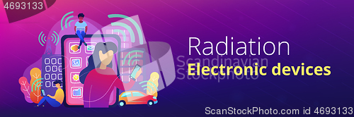 Image of Radio fields influence banner template.