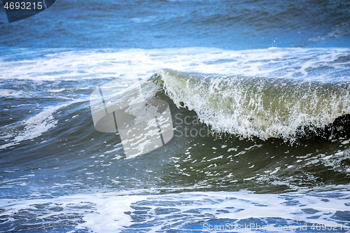 Image of stormy ocean scenery background