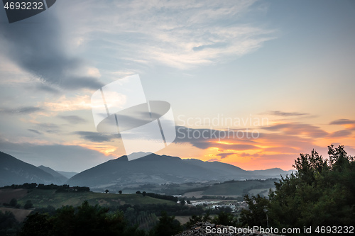 Image of nice view in Italy Marche near Camerino