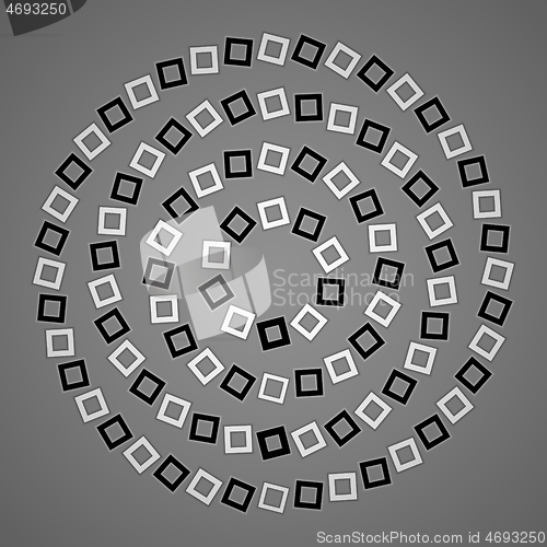 Image of optical illusion fake spiral background