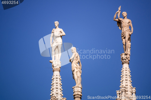 Image of statue at Cathedral Milan Italy