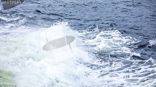 Image of stormy ocean scenery background