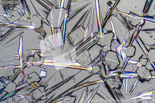 Image of soda lye microcrystals