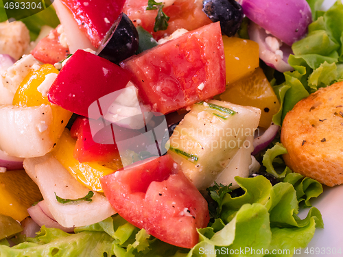 Image of Plate with greek salad