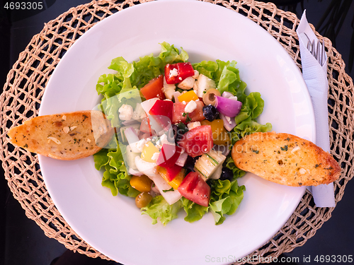 Image of Plate with greek salad