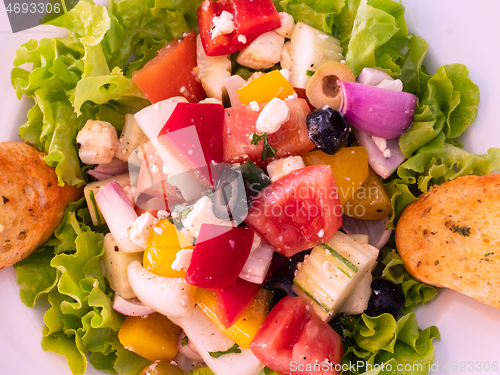 Image of Plate with greek salad