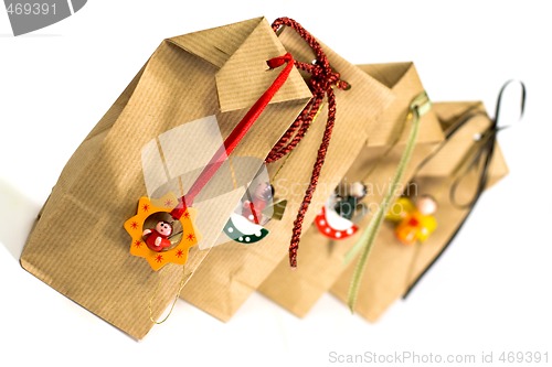 Image of four brown gift bags