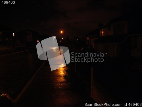Image of street at night 