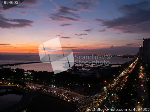 Image of Evening at Roxas Boulevard, Manila