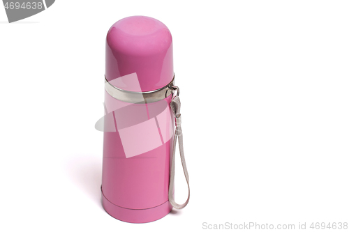 Image of Isolated pink vacuum bottle