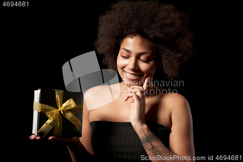 Image of Black Friday sale, gift, present, celebration concept.