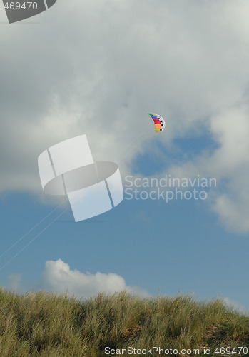 Image of Kite over dune