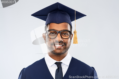 Image of indian graduate student in mortar board