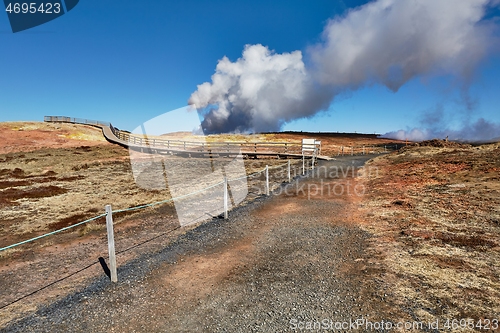 Image of Geothermal Activity in Iceland