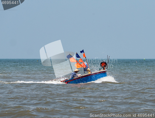 Image of Round fishing boat in Vung Tau, Vietnam