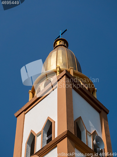 Image of Church tower in Tandurusa, North Sulawesi, Indonesia