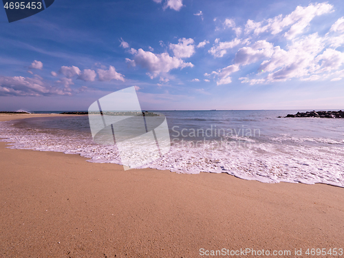 Image of Empty beach and sea in Thailand