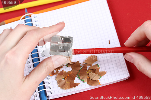 Image of Pencil and agenda