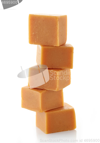 Image of stack of caramel candies