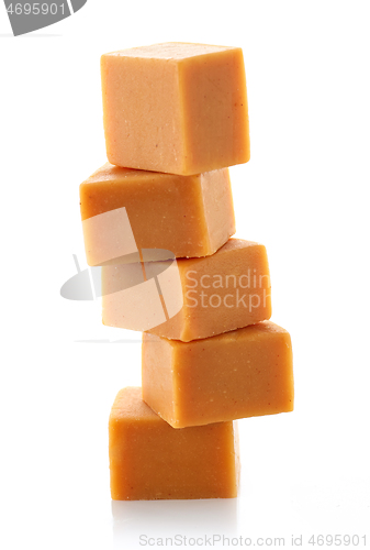 Image of stack of caramel candies