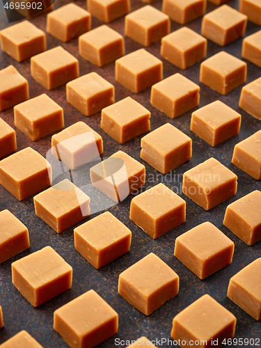 Image of caramel candies pattern