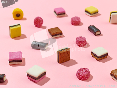 Image of various licorice candies