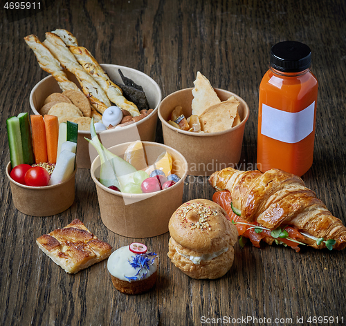 Image of various take away food