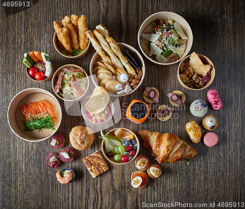 Image of various take away food