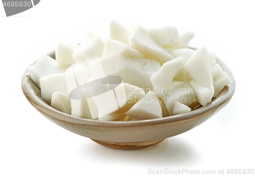 Image of bowl of coconut pieces