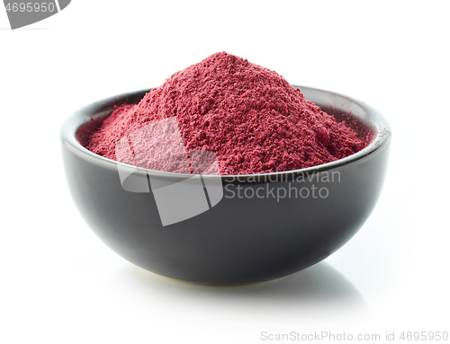 Image of bowl of dried beet root powder