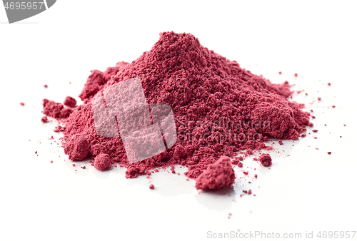 Image of heap of dried beet root powder