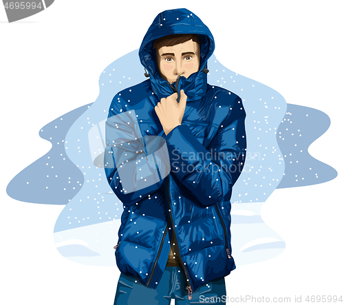 Image of Man In Down Jacket 02