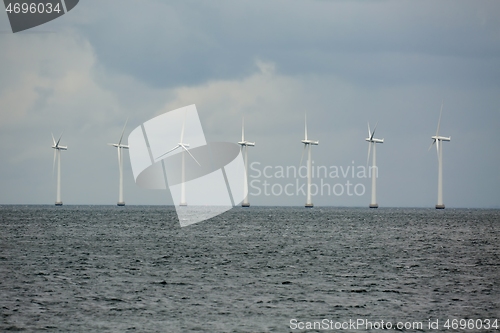 Image of Wind tubines near the coast