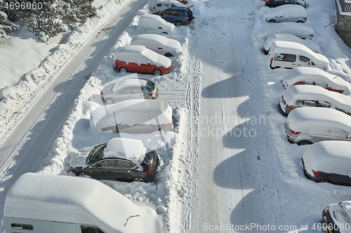 Image of Winter parking cars