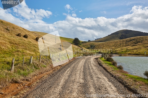 Image of Rural road drive road trip