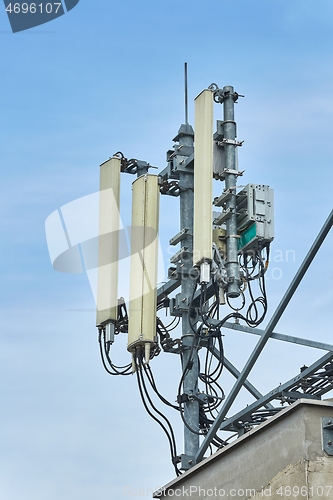 Image of Transmitter mobile network antennas