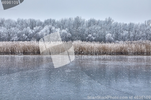 Image of Skating on a lake